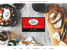 Tablet Screenshot of chefangelo.com